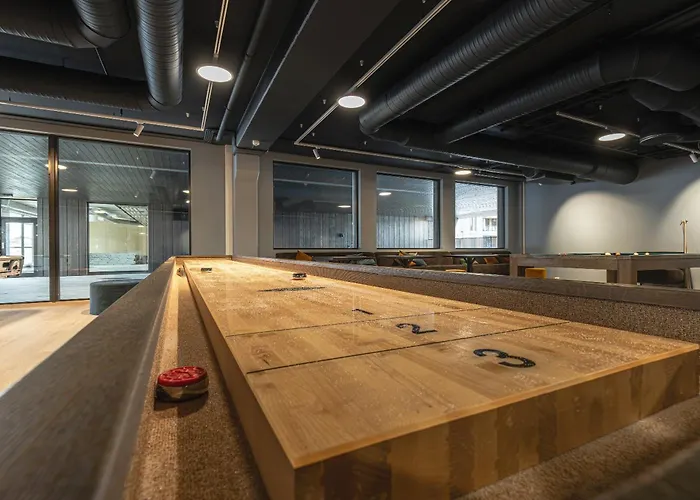 Penthouse With Large Rooftop Terrace, In-ski Out In Lägenhet *